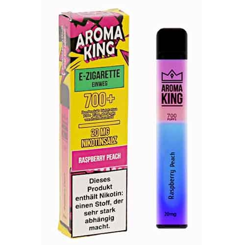 Aroma King Raspberry Peach Einweg e-Shisha ca. 700 Züge 20mg Aroma King Raspberry Peach Einweg e-Shisha ca. 700 Züge 20mg