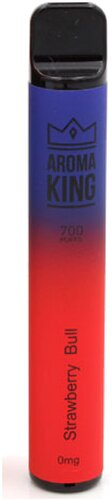 Aroma King Strawberry Bull Einweg e-Shisha ohne Nikotin ca. 700 Züge Aroma King Strawberry Bull Einweg e-Shisha ohne Nikotin ca. 700 Züge