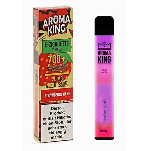 Aroma King Strawberry Cake Einweg e-Shisha ca. 700 Züge 20mg Aroma King Strawberry Cake Einweg e-Shisha ca. 700 Züge 20mg