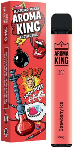 Aroma King Strawberry Ice Einweg e-Shisha ohne Nikotin ca. 700 Züge Aroma King Strawberry Ice Einweg e-Shisha ohne Nikotin ca. 700 Züge