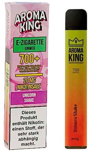 Aroma King Unicorn Shake Einweg e-Shisha ca. 700 Züge 20mg 