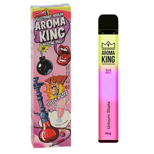 Aroma King Unicorn Shake Einweg e-Shisha ohne Nikotin ca. 700 Züge Aroma King Unicorn Shake Einweg e-Shisha ohne Nikotin ca. 700 Züge