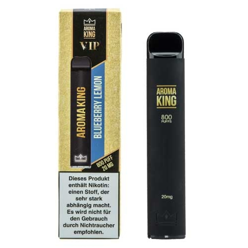Aroma King VIP Einweg E-Shisha 800 Züge Blueberry Lemon 20mg Aroma King VIP Einweg E-Shisha 800 Züge Blueberry Lemon 20mg