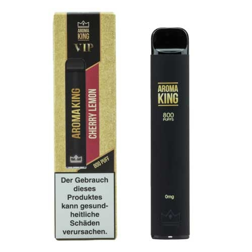 Aroma King VIP Einweg E-Shisha 800 Züge Cherry Lemon ohne Nikotin Aroma King VIP Einweg E-Shisha 800 Züge Cherry Lemon ohne Nikotin