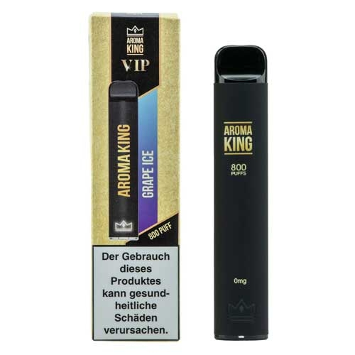 Aroma King VIP Einweg E-Shisha 800 Grape Ice ohne Nikotin Aroma King VIP Einweg E-Shisha 800 Grape Ice ohne Nikotin