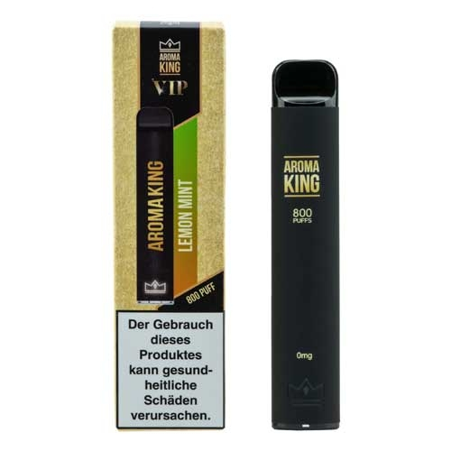 Aroma King VIP Einweg E-Shisha 800 Züge Lemon Mint ohne Nikotin Aroma King VIP Einweg E-Shisha 800 Züge Lemon Mint ohne Nikotin