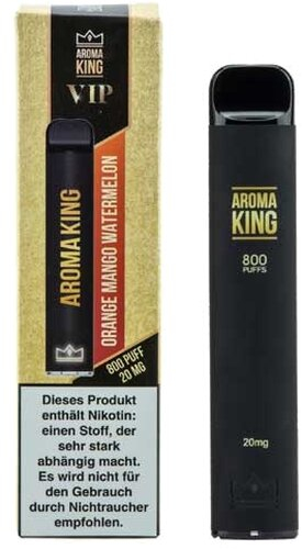 Aroma King VIP Einweg E-Shisha 800 Züge Orange Mango Watermelon 20mg