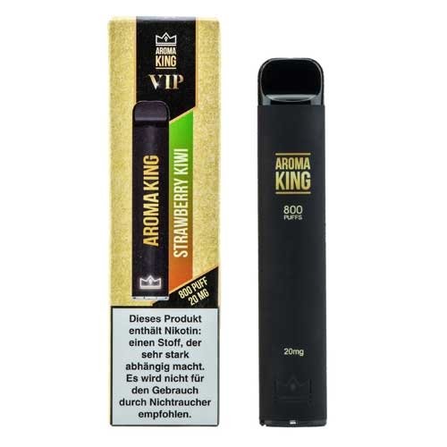 Aroma King VIP Einweg E-Shisha 800 Züge Strawberry Kiwi 20mg Aroma King VIP Einweg E-Shisha 800 Züge Strawberry Kiwi 20mg