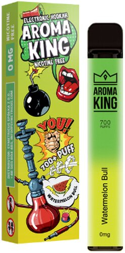 Aroma King Watermelon Bull Einweg e-Shisha ohne Nikotin ca. 700 Züge