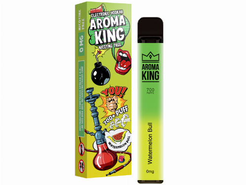 Aroma King Watermelon Bull Einweg e-Shisha ohne Nikotin ca. 700 Züge Aroma King Watermelon Bull Einweg e-Shisha ohne Nikotin ca. 700 Züge