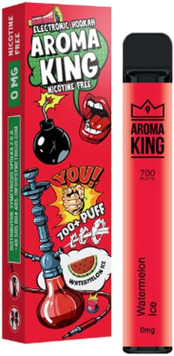Aroma King Watermelon Ice Einweg e-Shisha ohne Nikotin ca. 700 Züge