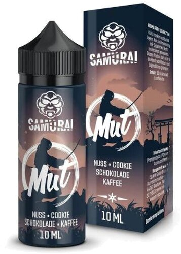 Aroma Samurai Mut 10ml (Nuss-Cookie-Schokolade-Kaffee) Aroma Samurai Mut 10ml (Nuss-Cookie-Schokolade-Kaffee)