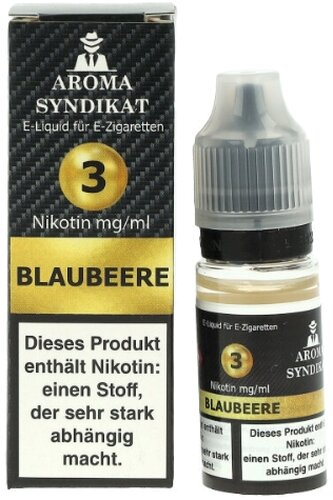 AROMA SYNDIKAT Blaubeere Liquid 10 ml 3mg