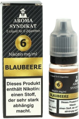 AROMA SYNDIKAT Blaubeere Liquid 10 ml 6mg