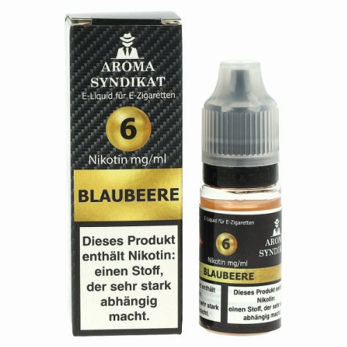 AROMA SYNDIKAT Blaubeere Liquid 10 ml 6mg AROMA SYNDIKAT Blaubeere Liquid 10 ml 6mg