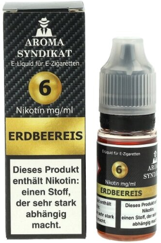 AROMA SYNDIKAT Erdbeereis Liquid 10 ml 6mg