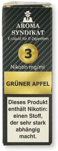 AROMA SYNDIKAT Grüner Apfel Liquid 10 ml 3mg