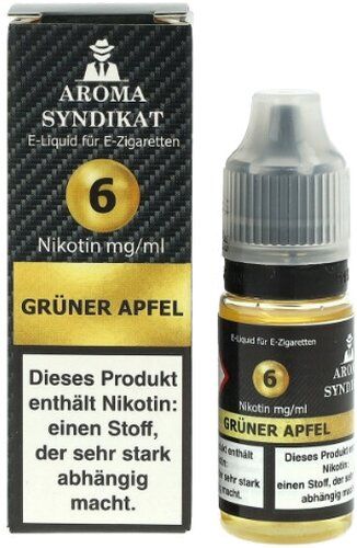 AROMA SYNDIKAT Grüner Apfel Liquid 10 ml 6mg