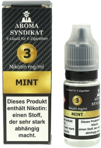 AROMA SYNDIKAT Minz Liquid 10 ml 3mg AROMA SYNDIKAT Minz Liquid 10 ml 3mg