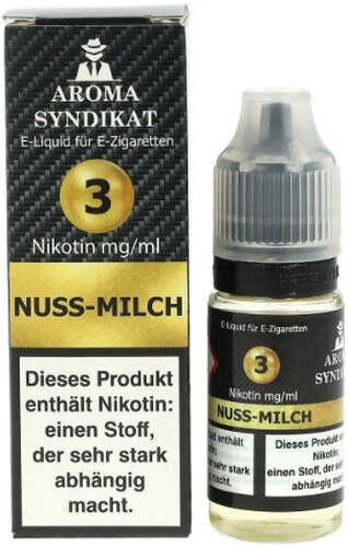 AROMA SYNDIKAT Nuss Milch Liquid 10 ml 3mg