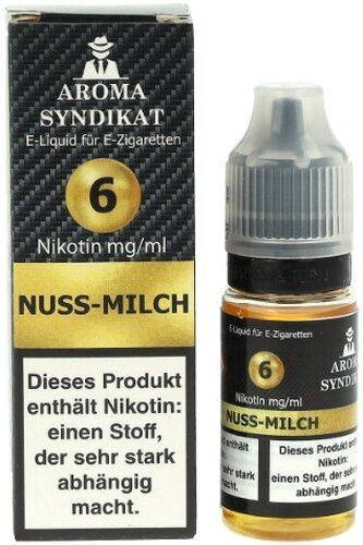 AROMA SYNDIKAT Nuss Milch Liquid 10 ml 6mg AROMA SYNDIKAT Nuss Milch Liquid 10 ml 6mg