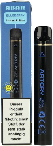 Artery Abar 900 Limited Edition Blueberry Einweg E-Shisha 20mg