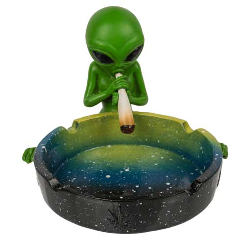 Aschenbecher Alien mit Joint Aschenbecher Alien mit Joint