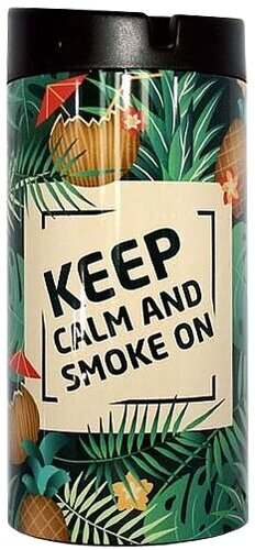 Aschenbecher fürs Auto Keep Calm Bunt