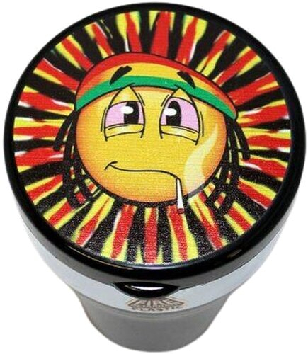 Aschenbecher fürs Auto Smile Reggae mit LED Leuchte Aschenbecher fürs Auto Smile Reggae mit LED Leuchte