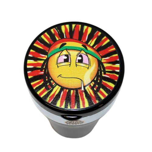 Aschenbecher fürs Auto Smile Reggae mit LED Leuchte Aschenbecher fürs Auto Smile Reggae mit LED Leuchte