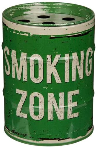 Aschenbecher Ölfass grün Nr.1