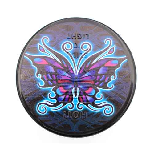 Ascher für Auto-Dosenhalter Butterfly mit LED Leuchte Ascher für Auto-Dosenhalter Butterfly mit LED Leuchte