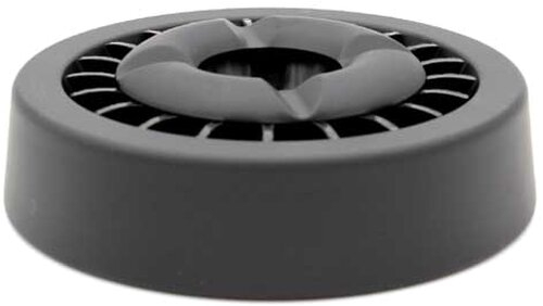 Ascher mit Stern-Einsatz Schwarz 13cm