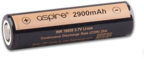 Aspire 18650er Akku Batterie mit 2900 mAh für e-Zigaretten Aspire 18650er Akku Batterie mit 2900 mAh für e-Zigaretten
