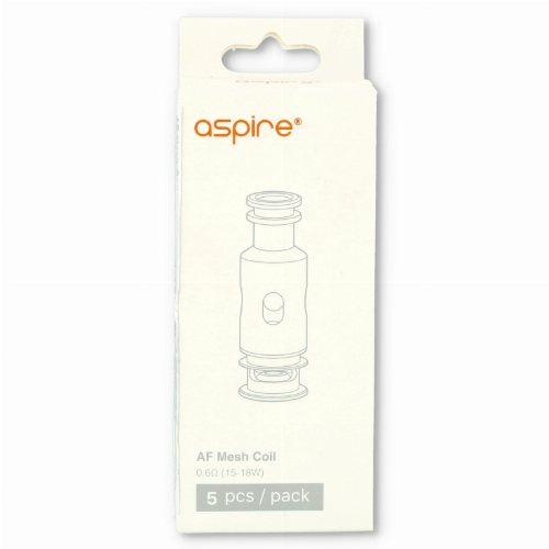 Aspire AF Mesh Coil 0,6 Ohm 5Stk. Aspire AF Mesh Coil 0,6 Ohm 5Stk.