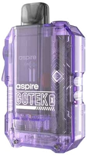 aspire GOTEK x E-Zigaretten Kit transparent-violet aspire GOTEK x E-Zigaretten Kit transparent-violet