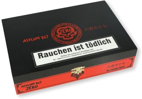 Asylum 867 Zero Robusto Zigarren 20 Stk. Asylum 867 Zero Robusto Zigarren 20 Stk.