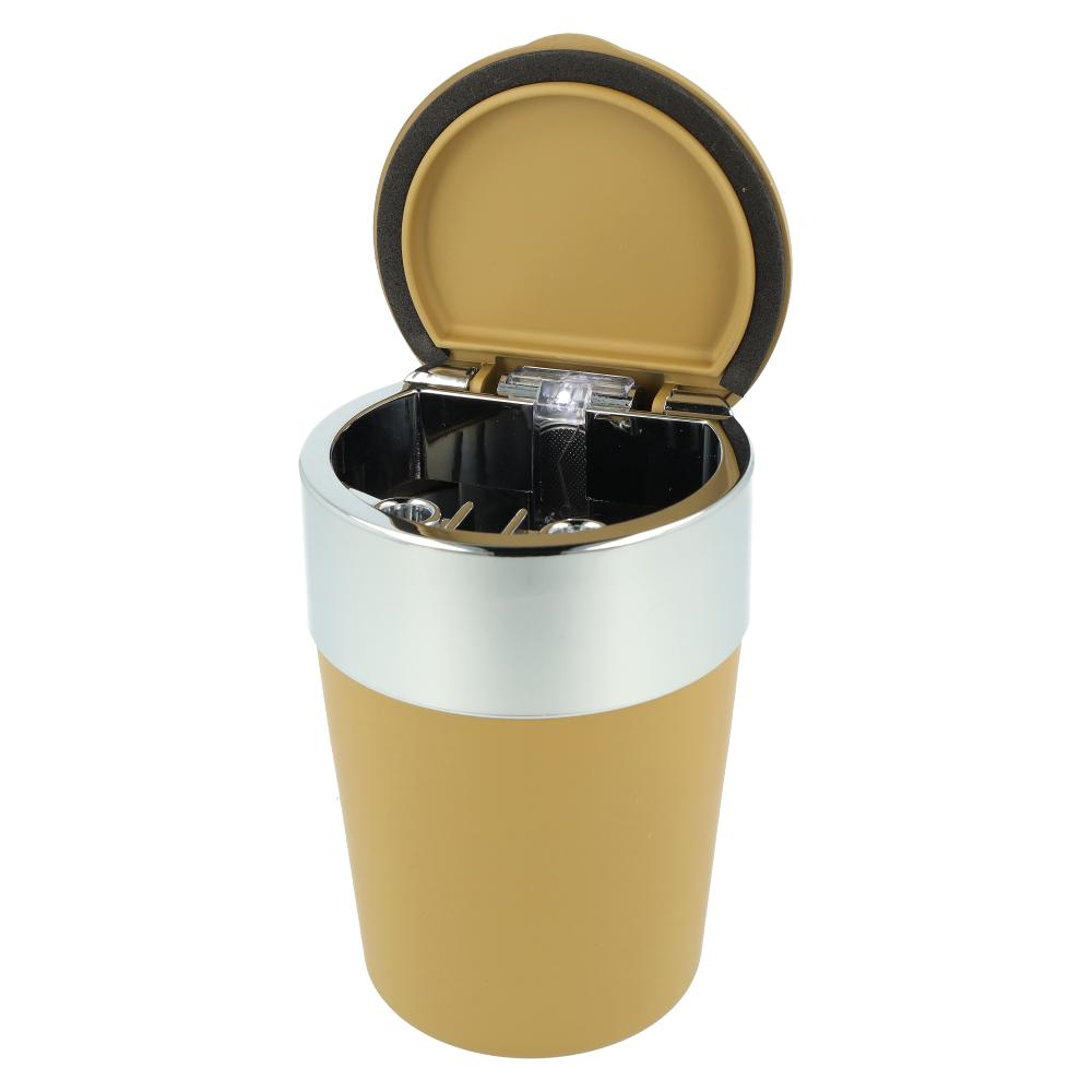 Atomic Auto-Aschenbecher mit LED Rubber Braun Atomic Auto-Aschenbecher mit LED Rubber Braun