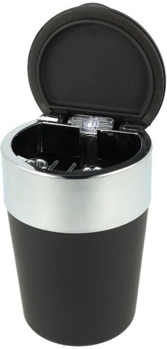 Atomic Auto-Aschenbecher mit LED Rubber Schwarz