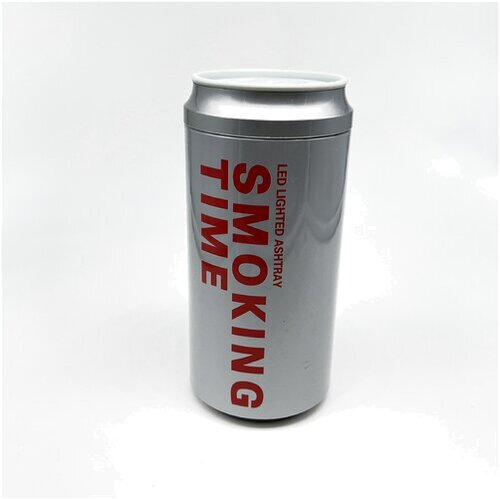 Atomic Auto-Aschenbecher, Optik Getränkedose, grau, mit LED Licht, inkl. Batterie Atomic Auto-Aschenbecher, Optik Getränkedose, grau, mit LED Licht, inkl. Batterie