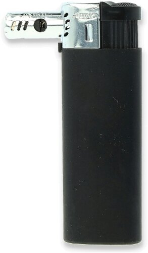 Atomic Feuerzeug Jet Black Line Micro silver Atomic Feuerzeug Jet Black Line Micro silver