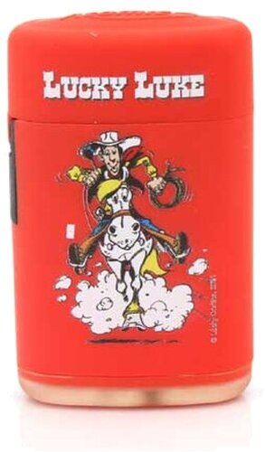Atomic Jet Feuerzeug Lucky Luke rot