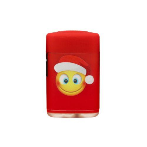 Atomic Jet Flame Feuerzeug Merry Christmas Smiley mit Weihnachtsmütze Atomic Jet Flame Feuerzeug Merry Christmas Smiley mit Weihnachtsmütze