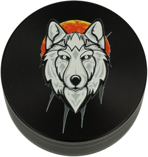 Atomic Metall Grinder 3D Wolf schwarz mit Wolf 3-teilig Atomic Metall Grinder 3D Wolf schwarz mit Wolf 3-teilig