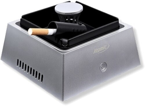 Atomic Rauchfrei Aschenbecher Silber Atomic Rauchfrei Aschenbecher Silber