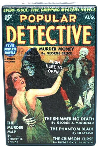 Atomic Zigaretten-Etui 20er Motiv Popular Detective Murder Money Atomic Zigaretten-Etui 20er Motiv Popular Detective Murder Money