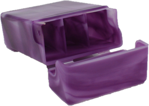 Atomic Zigaretten-Etui Plastik dunkellila Atomic Zigaretten-Etui Plastik dunkellila