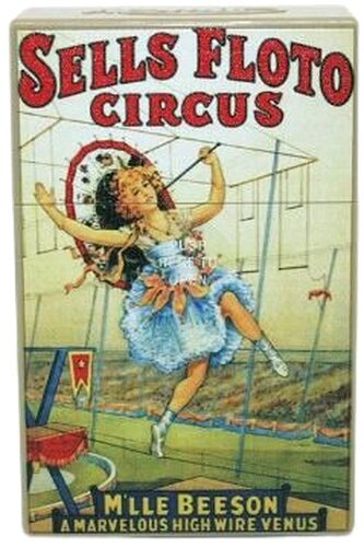 Atomic Zigarettenbox 20er Motiv Seiltänzerin