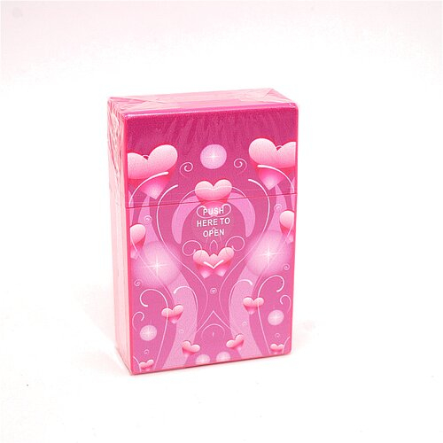 Atomic Zigarettenbox für ca. 20 Stück, Motiv Hearts, pink Atomic Zigarettenbox für ca. 20 Stück, Motiv Hearts, pink