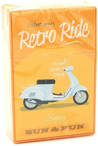 Atomic Zigarettenbox King Size Retro Ride Gelb Atomic Zigarettenbox King Size Retro Ride Gelb